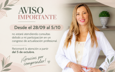 Desde el 28/09 al 05/09 por Asistencia a un Congreso
